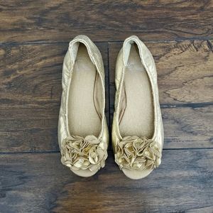 Report Size 5.5 Flower Peep Toe Flats